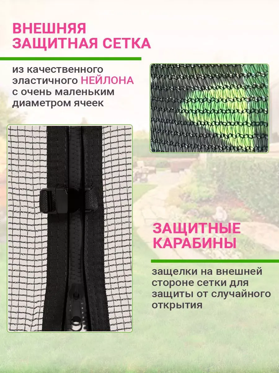 Батут для детей с сеткой каркасный уличный и для дома — изображение 5
